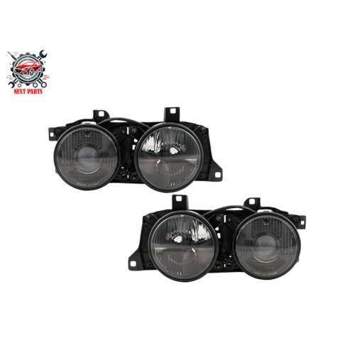 Передние фары для BMW E34 HELLA BLACK (Комплект)